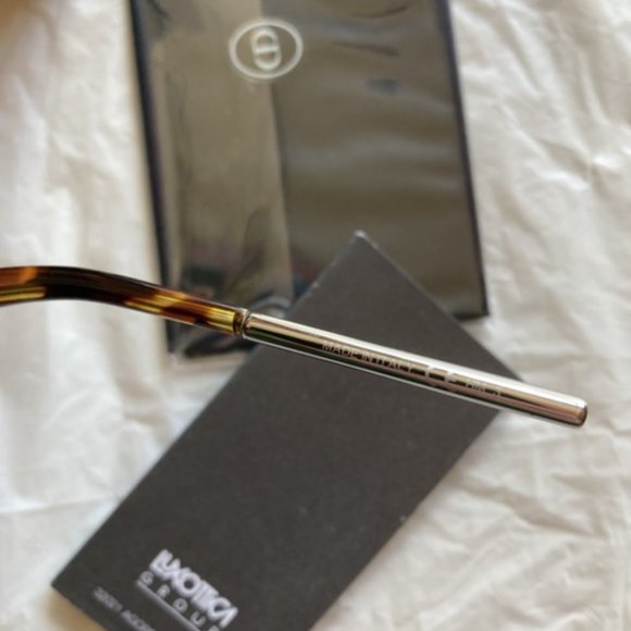 Dior VeryDior1 chrome tipped tortoise & blue tint angled arms cat eye sunglasses main image 8